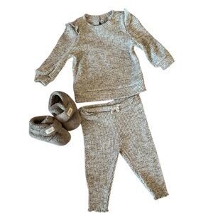 UGG Gray Booties & Osh Kosh Set